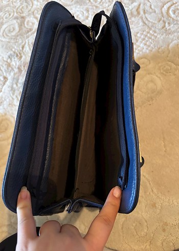 Siyah Deri Yılan Desenli Kadın Çanta - Görsel 2