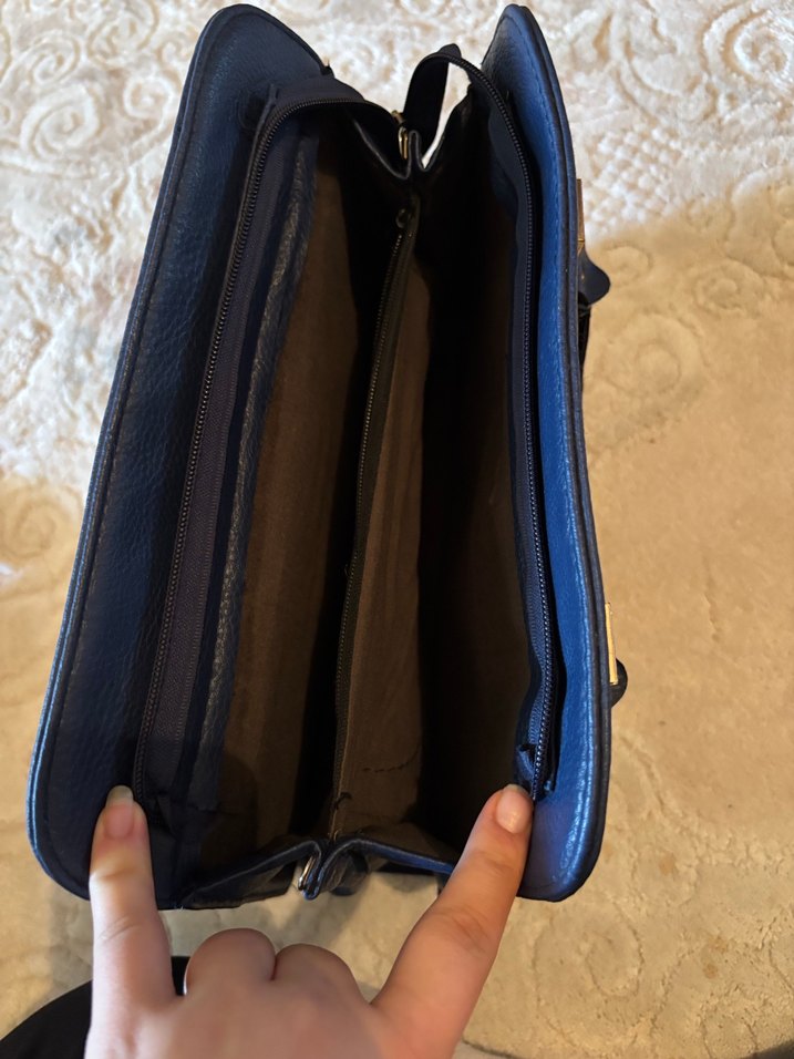 Siyah Deri Yılan Desenli Kadın Çanta - Görsel 2