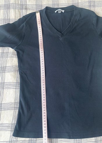 s Beden LCW Siyah V Yaka Kadın Uzun Kollu Sweatshirt