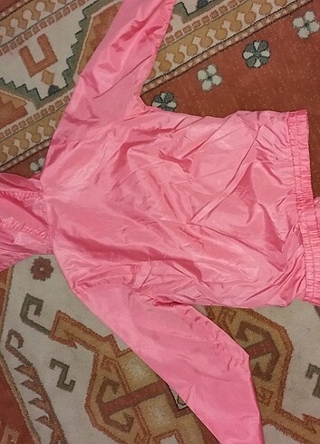 7 Yaş Beden pembe Renk Yazlık mont ince