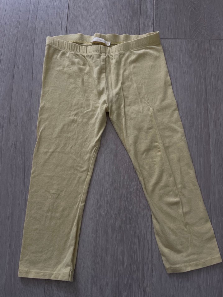 2-3 Yaş Pastel Sarı Kız Çocuk Taytı - Görsel 3