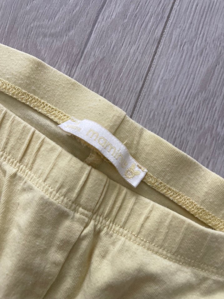 2-3 Yaş Pastel Sarı Kız Çocuk Taytı - Görsel 2