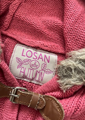 Kız Çocuk Kapüşonlu Örgü Panço 4-5 yaş - Görsel 4