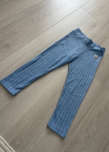 Kız Çocuk Mavi Triko Tayt - Görsel 2