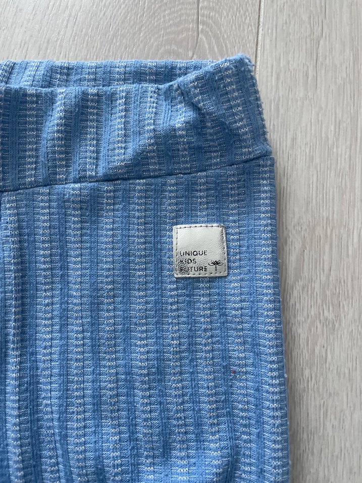 Kız Çocuk Mavi Triko Tayt - Görsel 3