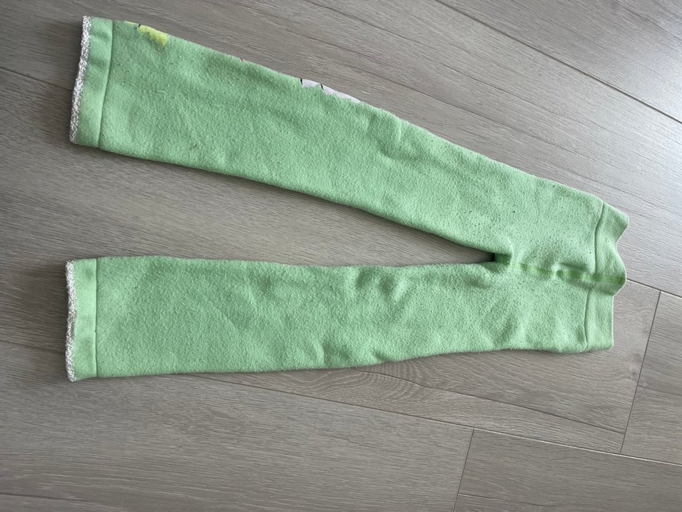 Kız Çocuk Yeşil Triko Tayt - Görsel 4