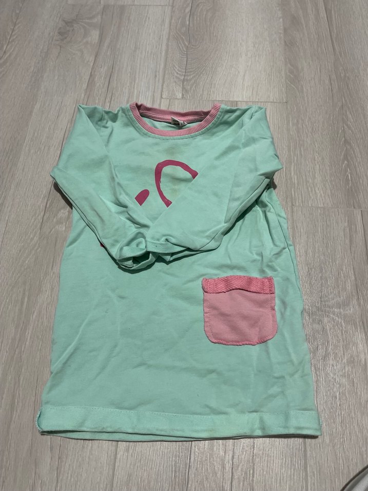 Kız Çocuk Uzun Kollu Pamuklu Tişört 2-3 yaş - Görsel 3