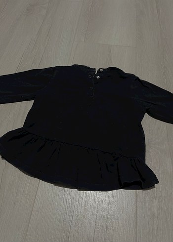 Kız Çocuk Siyah Uzun Kollu Tişört 2-3 yaş - Görsel 5