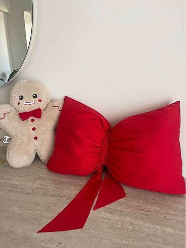 Kırmızı Şık Fiyonk yastık - Görsel 2