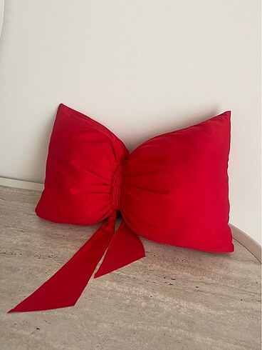 Kırmızı Şık Fiyonk yastık - Görsel 4
