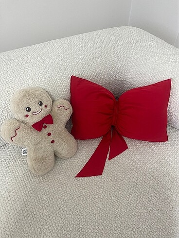 Kırmızı Şık Fiyonk yastık - Görsel 3