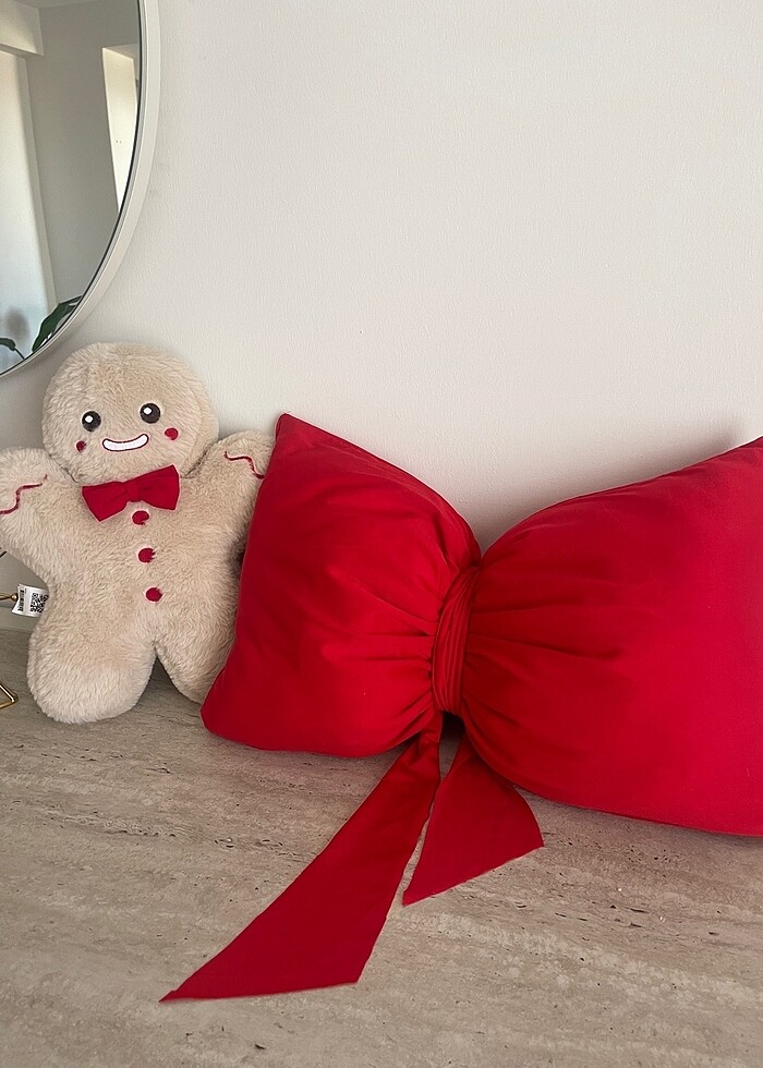 Kırmızı Şık Fiyonk yastık - Görsel 2