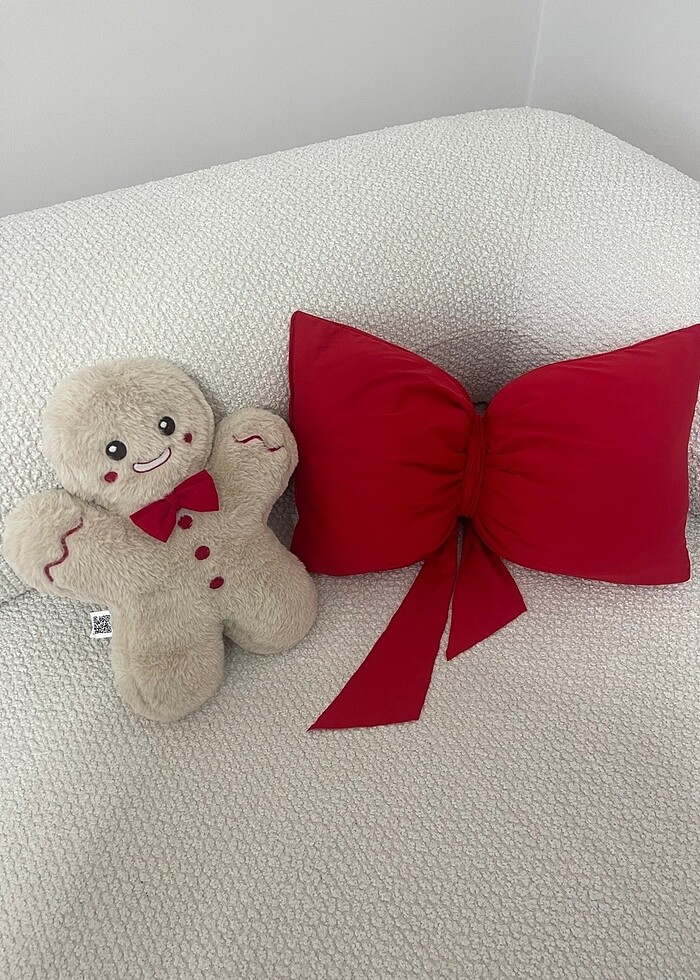 Kırmızı Şık Fiyonk yastık - Görsel 3