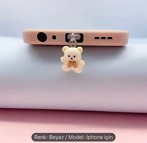 Ayıcılı iphone Telefon aksesuaru