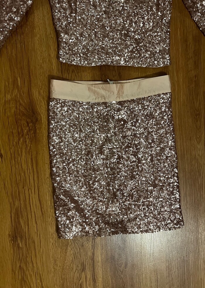 Gece elbisesi pul payet - Görsel 2