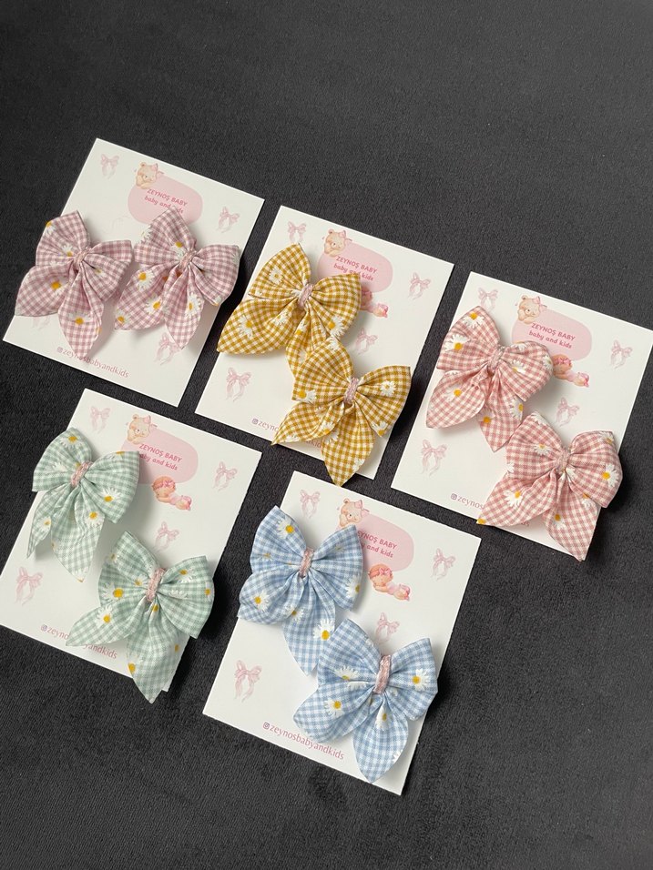 Klips pens papatyalı toka - Görsel 2