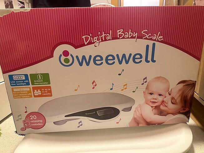  Weewell müzikli bebek tartısı