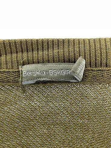 s Beden haki Renk Bershka Sweatshirt %70 İndirimli.