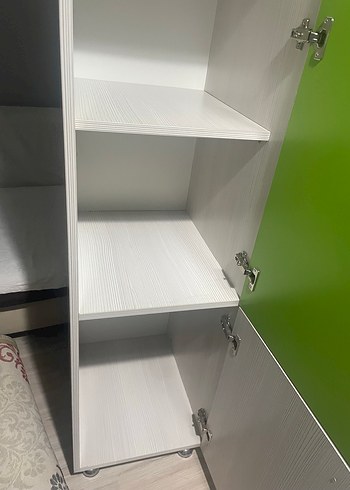 Yeşil Çocuk Dolabı Mickey Mouse Figürlü çocuk odası takımı - Görsel 5