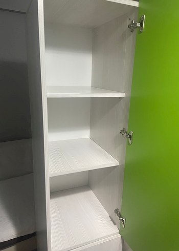 Yeşil Çocuk Dolabı Mickey Mouse Figürlü çocuk odası takımı - Görsel 4