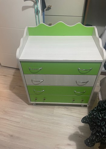 Yeşil Çocuk Dolabı Mickey Mouse Figürlü çocuk odası takımı - Görsel 10