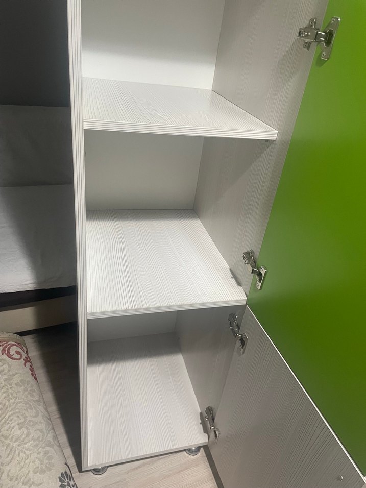 Yeşil Çocuk Dolabı Mickey Mouse Figürlü çocuk odası takımı - Görsel 5