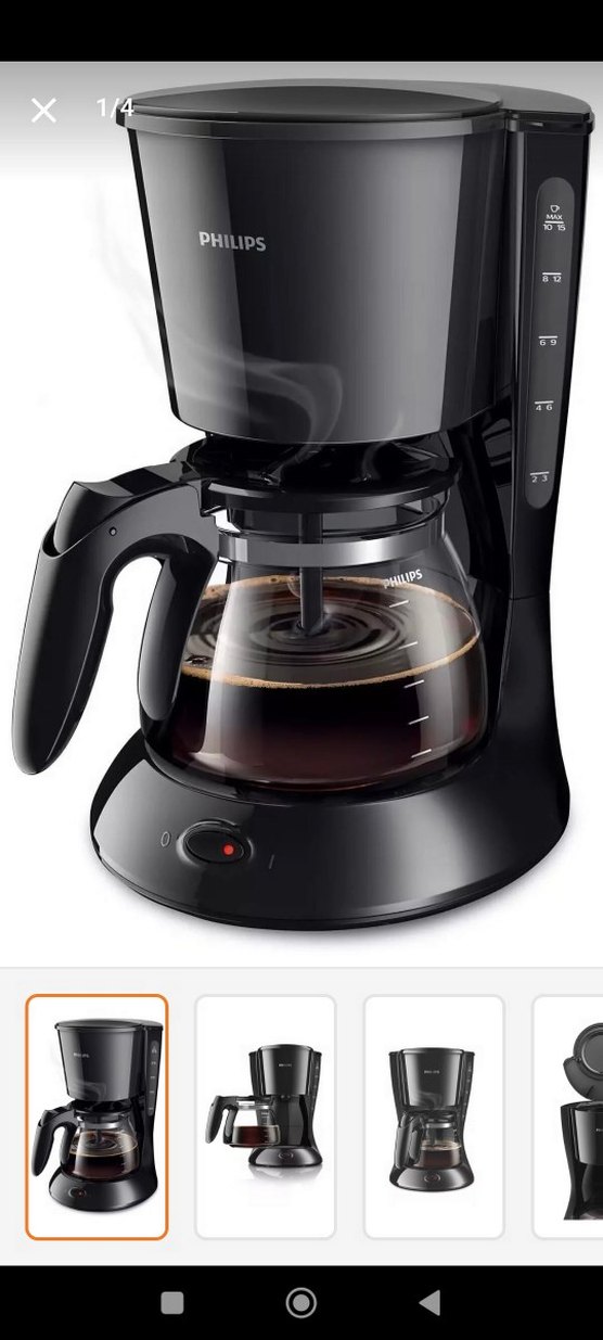 Philips Siyah Kahve Makinesi - Görsel 2