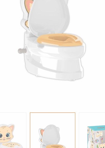 Kedi Figürlü Bebek Lazımlık Tuvalet klozet - Görsel 2