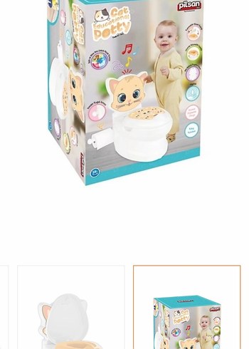 Kedi Figürlü Bebek Lazımlık Tuvalet klozet - Görsel 3
