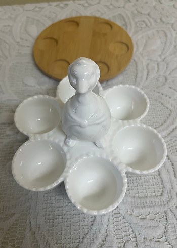 Karaca Ördek Figürlü yumurta sunumluk - Görsel 4