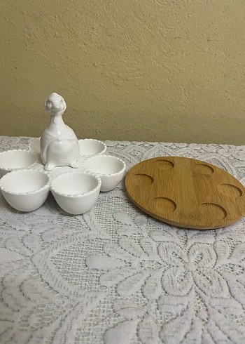 Karaca Ördek Figürlü yumurta sunumluk - Görsel 2