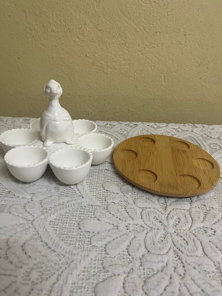 Karaca Ördek Figürlü yumurta sunumluk - Görsel 2