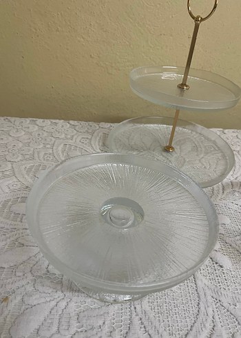 English Home cam katlı servis sunum takımı - Görsel 3