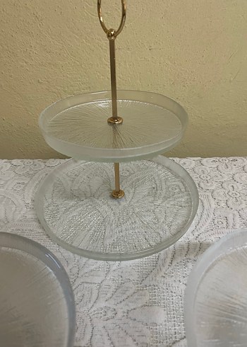 English Home cam katlı servis sunum takımı - Görsel 2