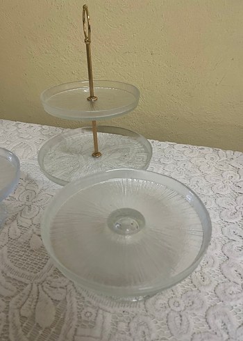 English Home cam katlı servis sunum takımı - Görsel 4