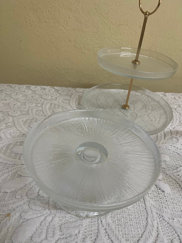 English Home cam katlı servis sunum takımı - Görsel 3