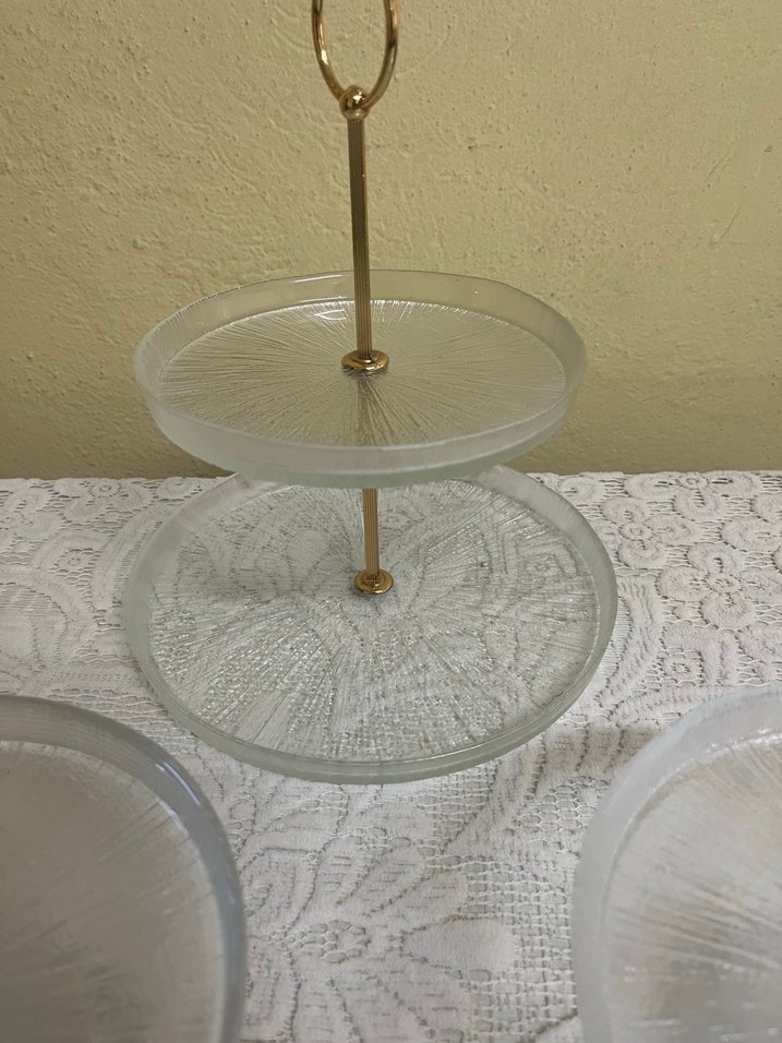 English Home cam katlı servis sunum takımı - Görsel 2