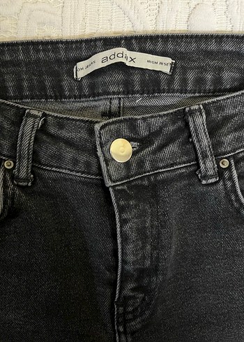 Addax yüksek bel mom jean Denim pantolon - Görsel 4