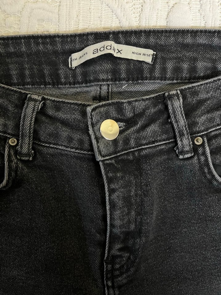 Addax yüksek bel mom jean Denim pantolon - Görsel 4