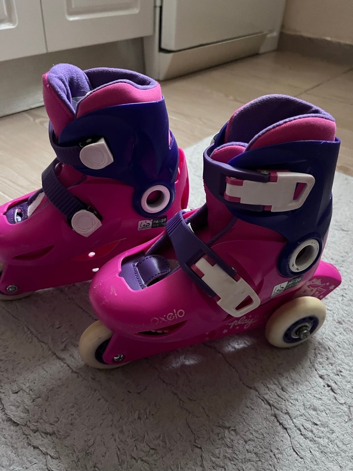 Koyu Pembe Çocuk Paten 26-28 numara - Görsel 2