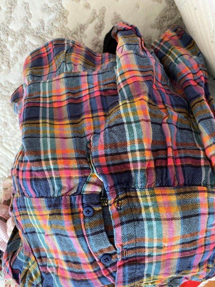 Renkli Bohem Kız Elbisesi Uzun Kollu - Görsel 2