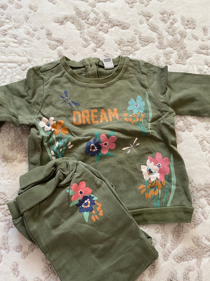 Kız Çocuk Yeşil Sweatshirt - Görsel 2