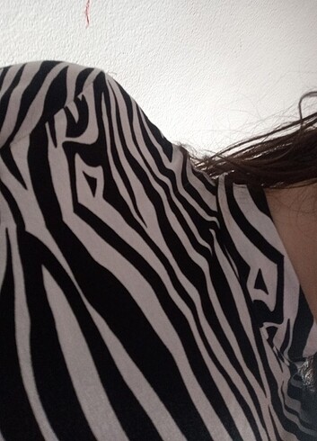 l Beden zebra desen trendyol bluz