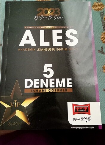  ALES YARGI YAYINLARI 5Lİ DENEME