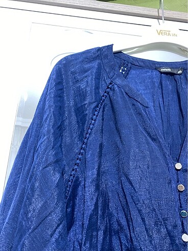 Defacto Lacivert bluz tunik