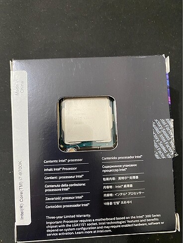 Diğer Intel Core i7 9700k kutulu işlemci