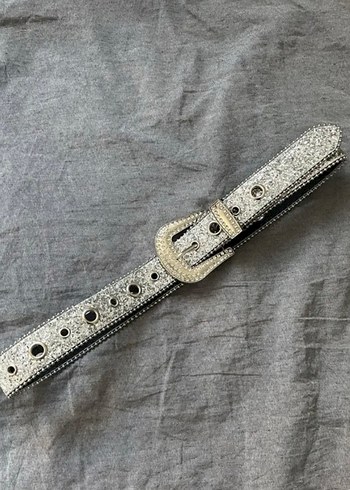 Parlak Taşlı Tokalı Gümüş Kemer - Görsel 7