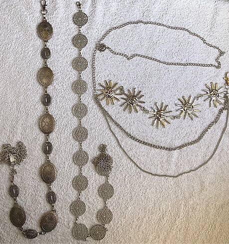 Gold- Gümüş Bel zinciri - Görsel 7