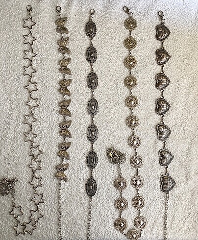 Gold- Gümüş Bel zinciri - Görsel 5