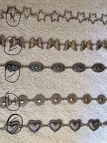 Gold- Gümüş Bel zinciri - Görsel 6